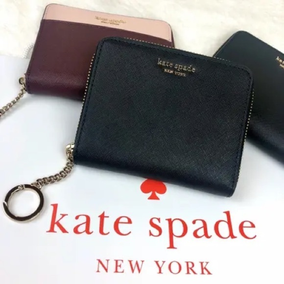 Kate Spade ♠️ Cameron Small Slim Continental Zipper Around Wallet